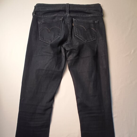 Levi's Jeans Size 0 Demi Curve Low Rise Skinny Leg Dark Wash - Picture 3 of 11